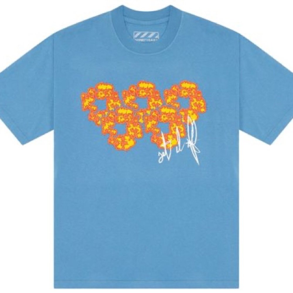 Denim Tears x Offset Tears Blue Cotton tee